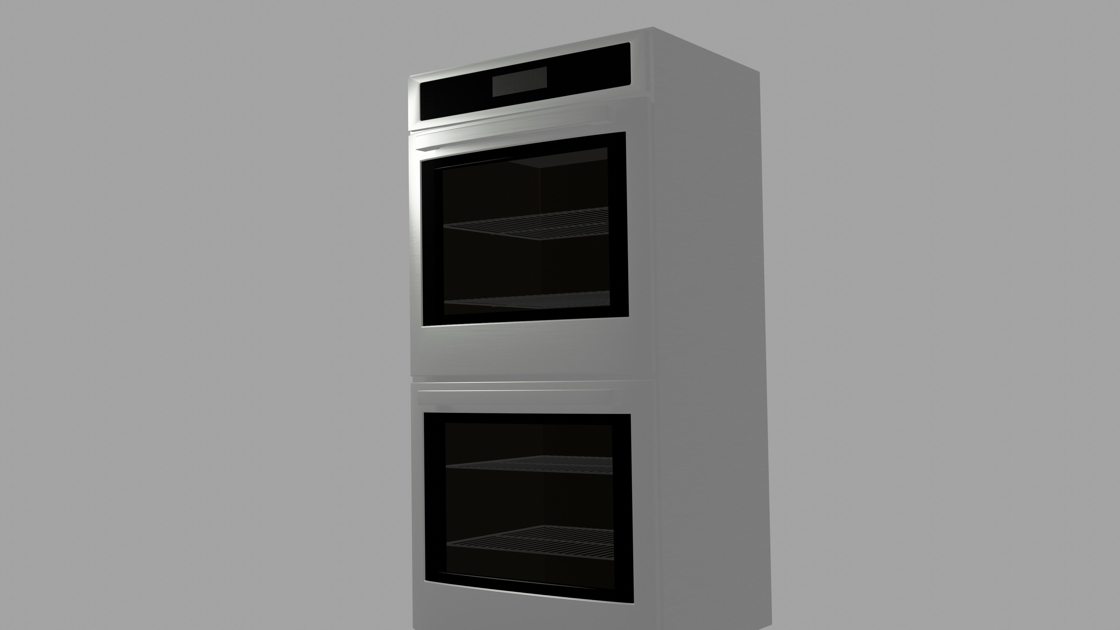Double oven 3D model_2