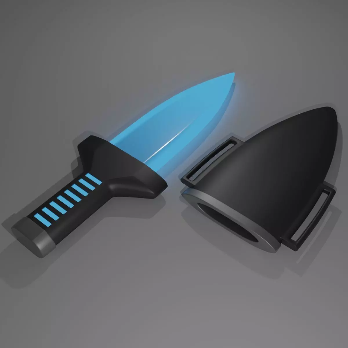 Sci-Fi Dagger Free 3D model