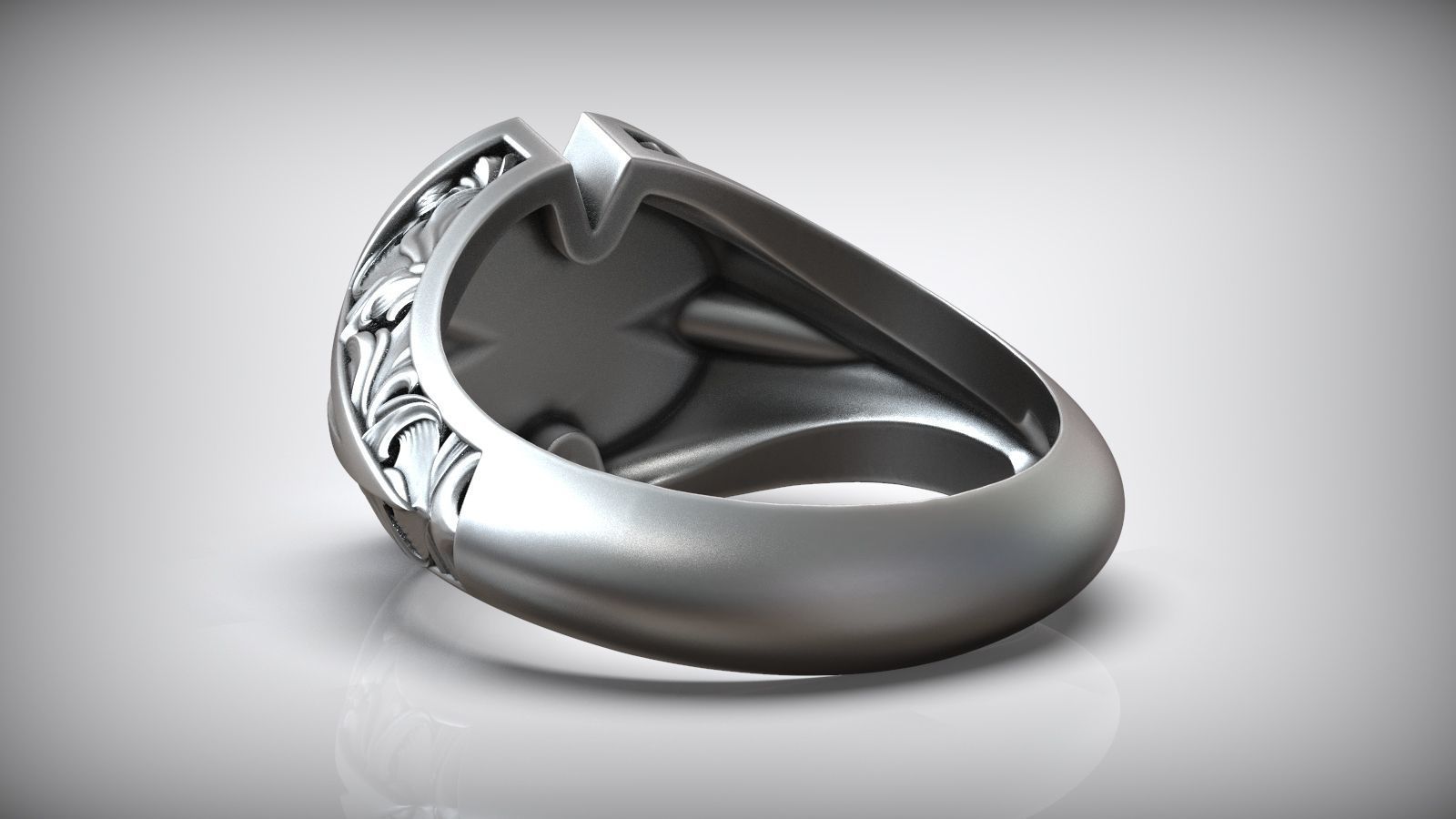 Windrose Star Compass Traveler Pattern Signet 3D print model_5