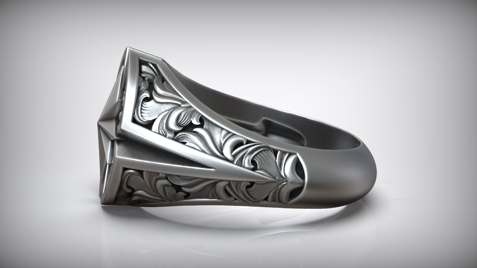 Windrose Star Compass Traveler Pattern Signet 3D print model_2