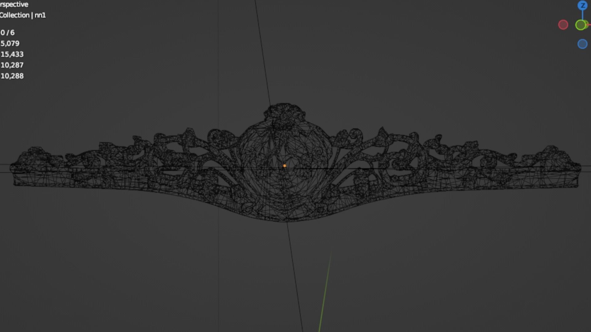 Classic decor ornament 218 3D model_5