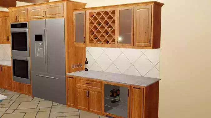 Kitchen Bar 3D model