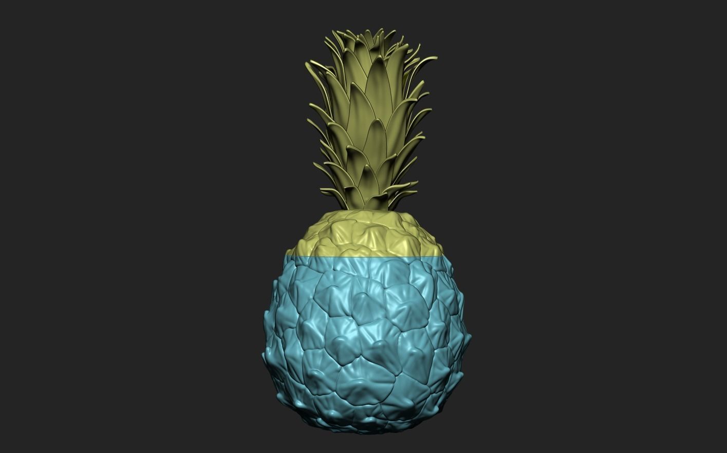 Pineapple 3D print model_14