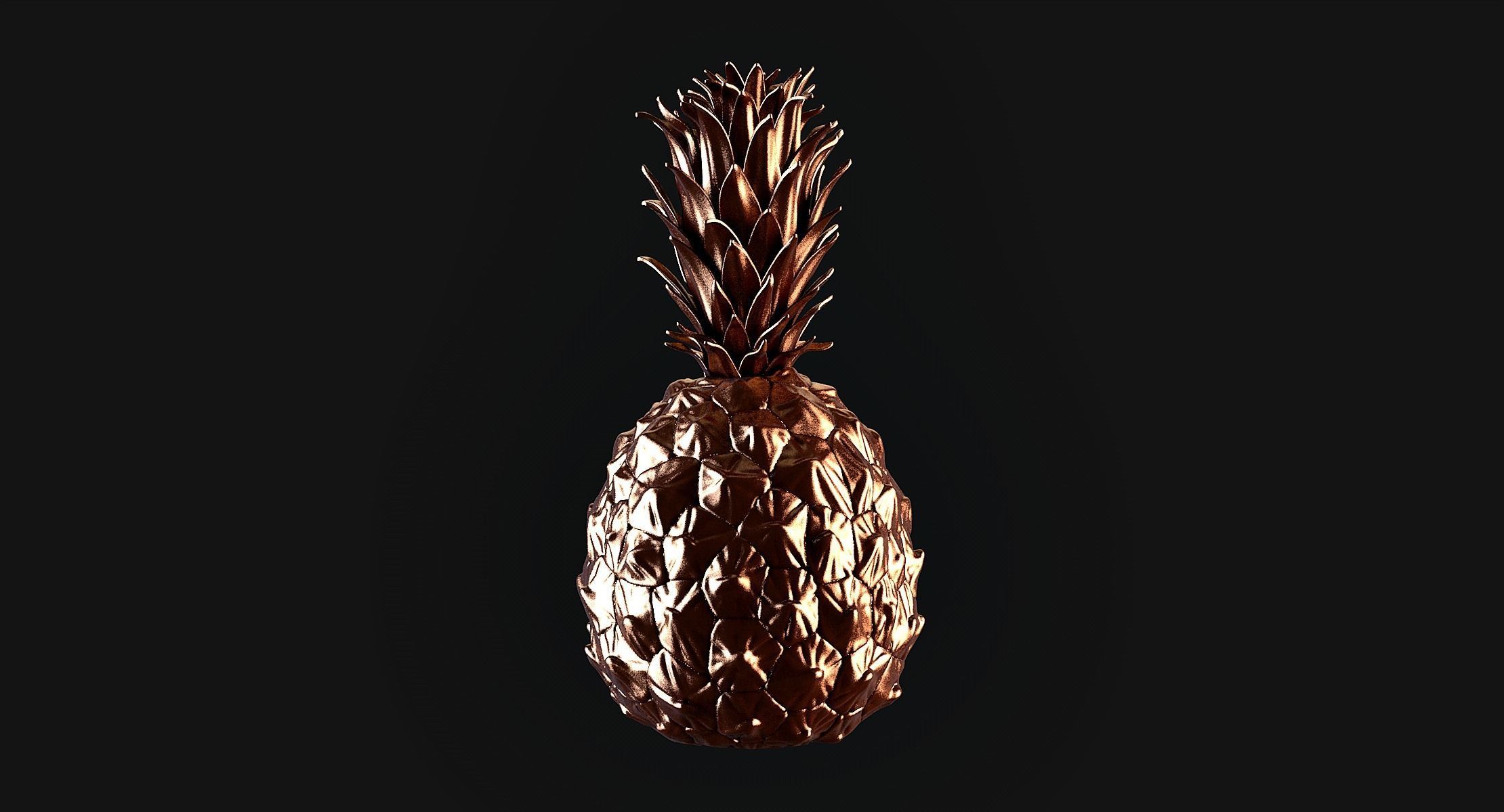 Pineapple 3D print model_4