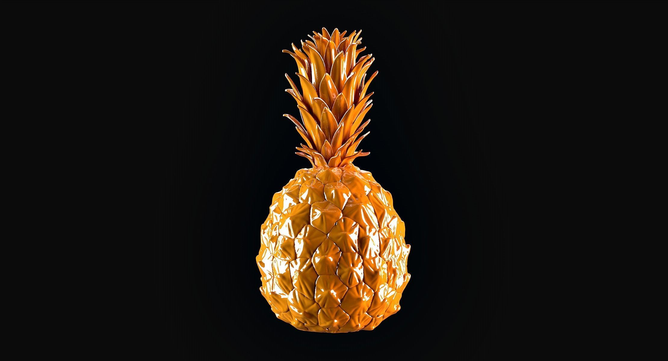 Pineapple 3D print model_8