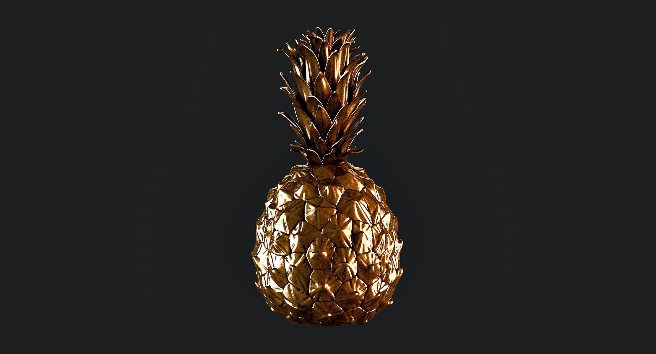 Pineapple 3D print model_3