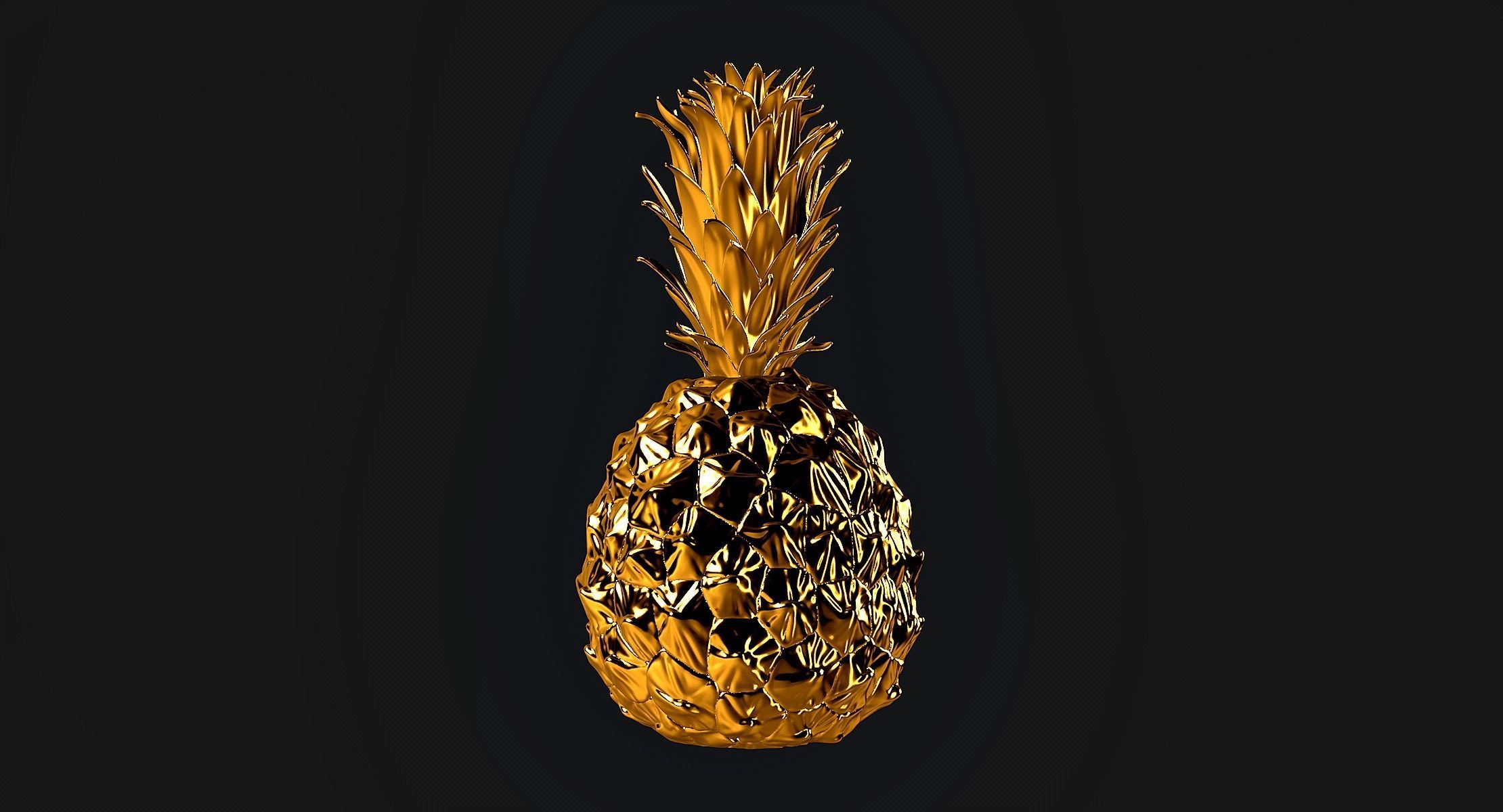Pineapple 3D print model_6