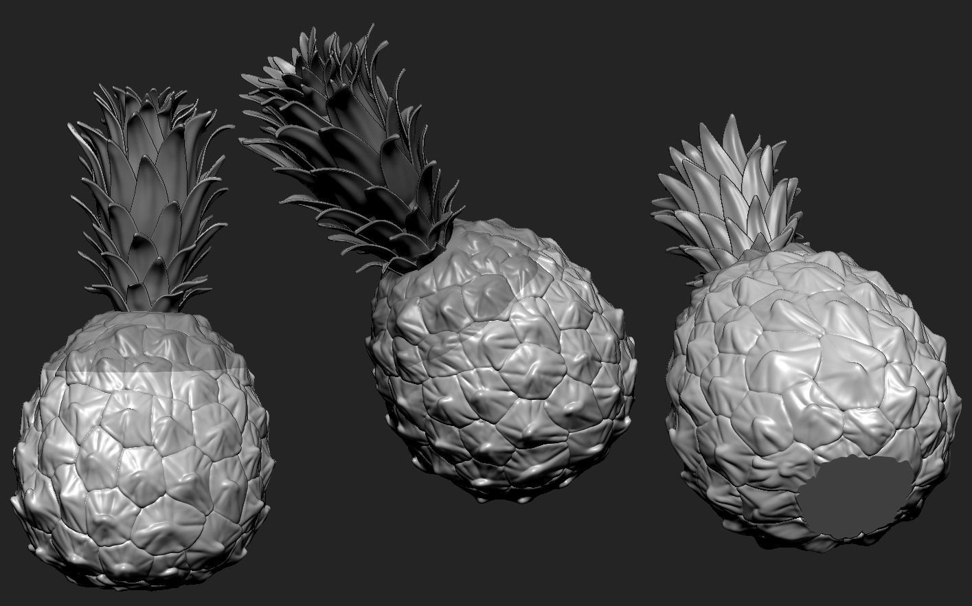 Pineapple 3D print model_10
