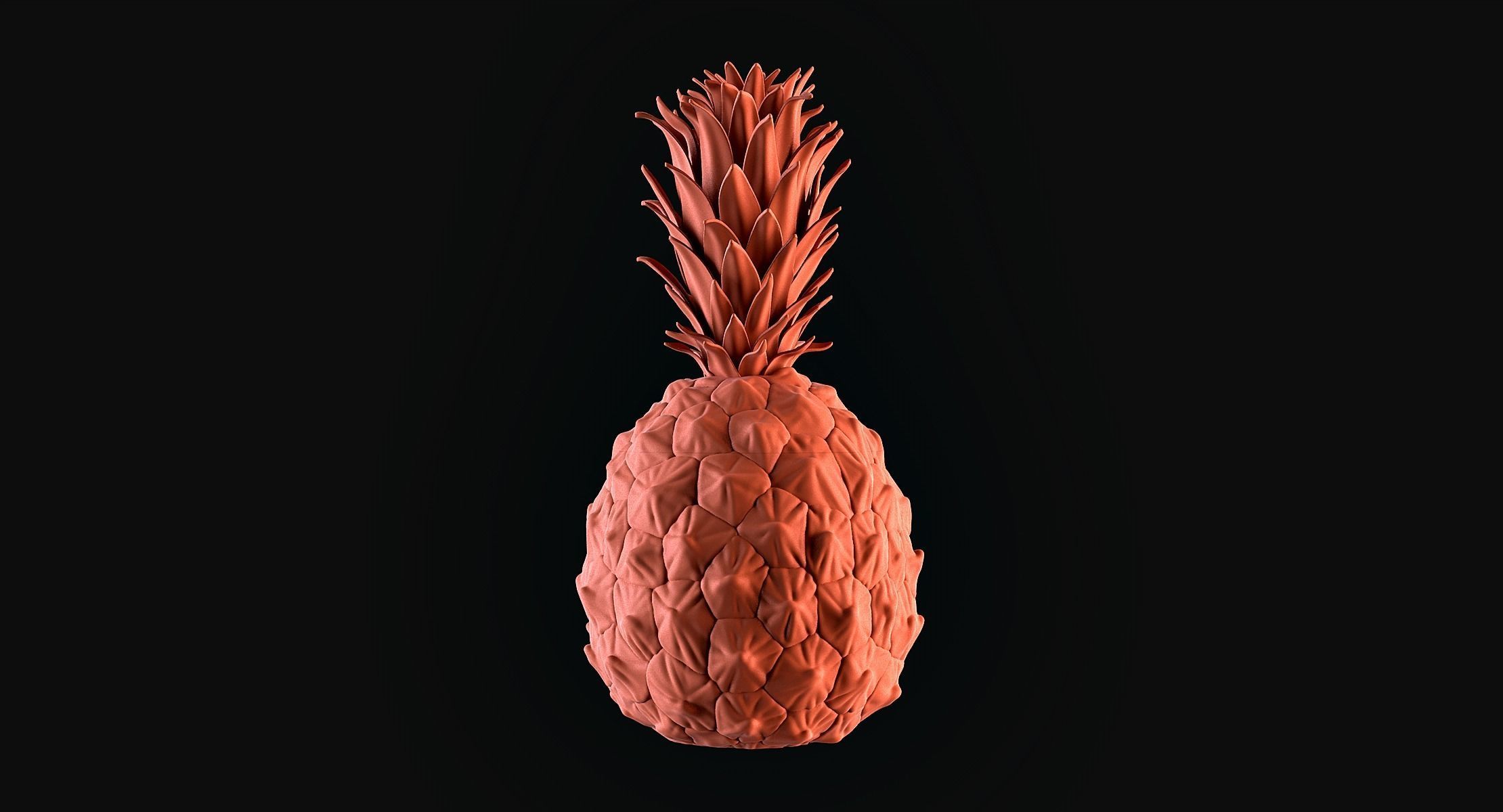 Pineapple 3D print model_2