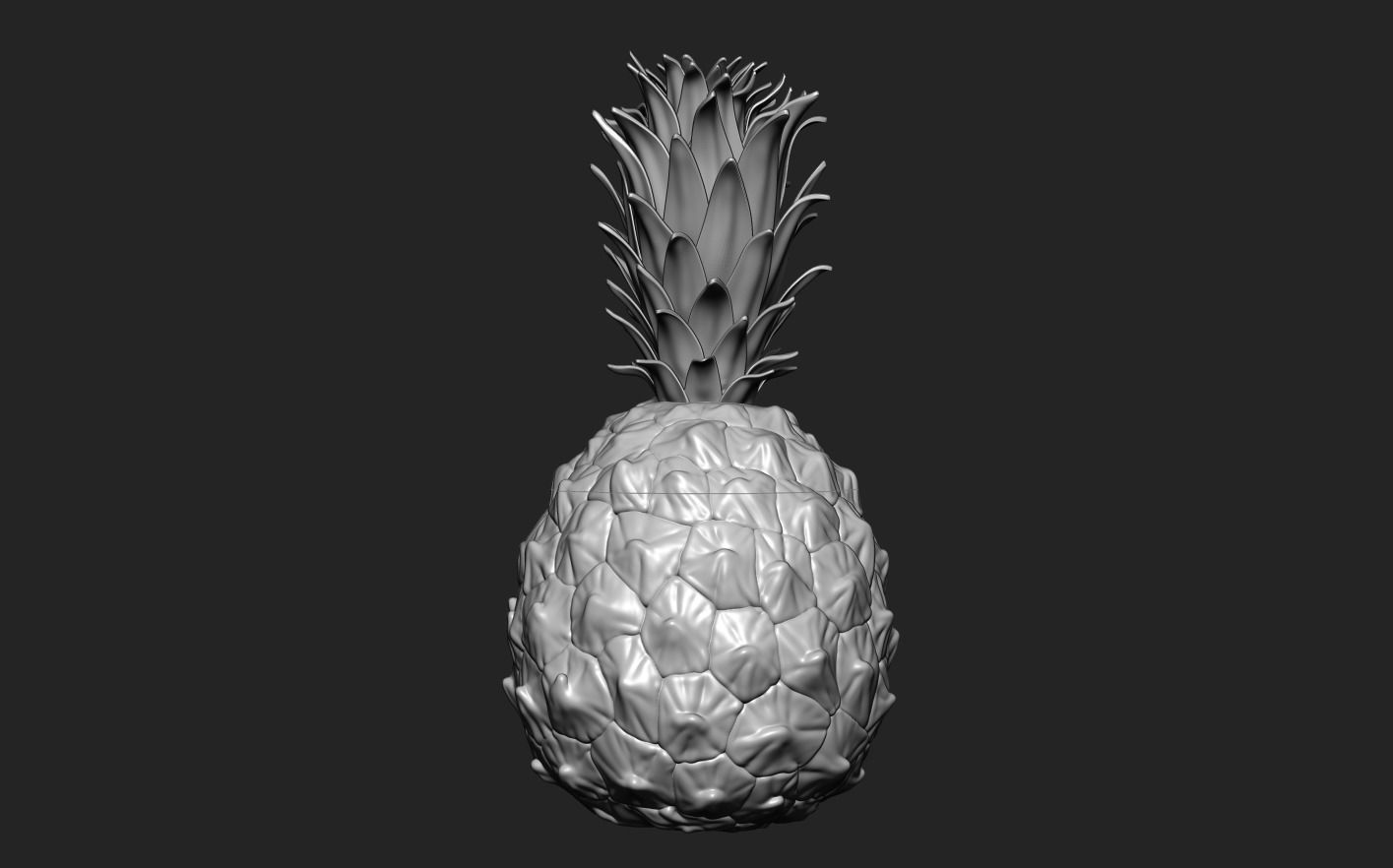 Pineapple 3D print model_12