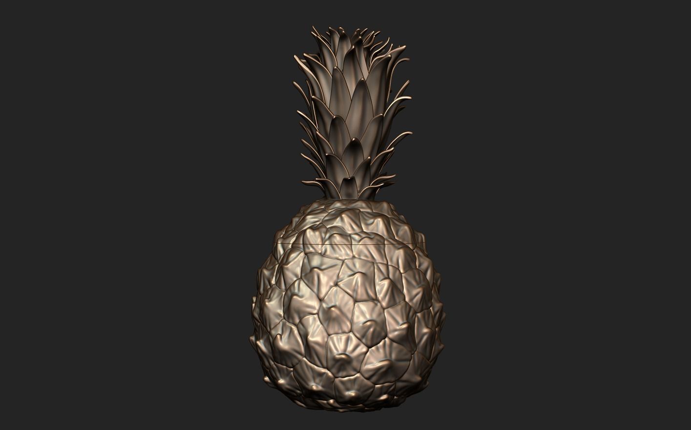 Pineapple 3D print model_11