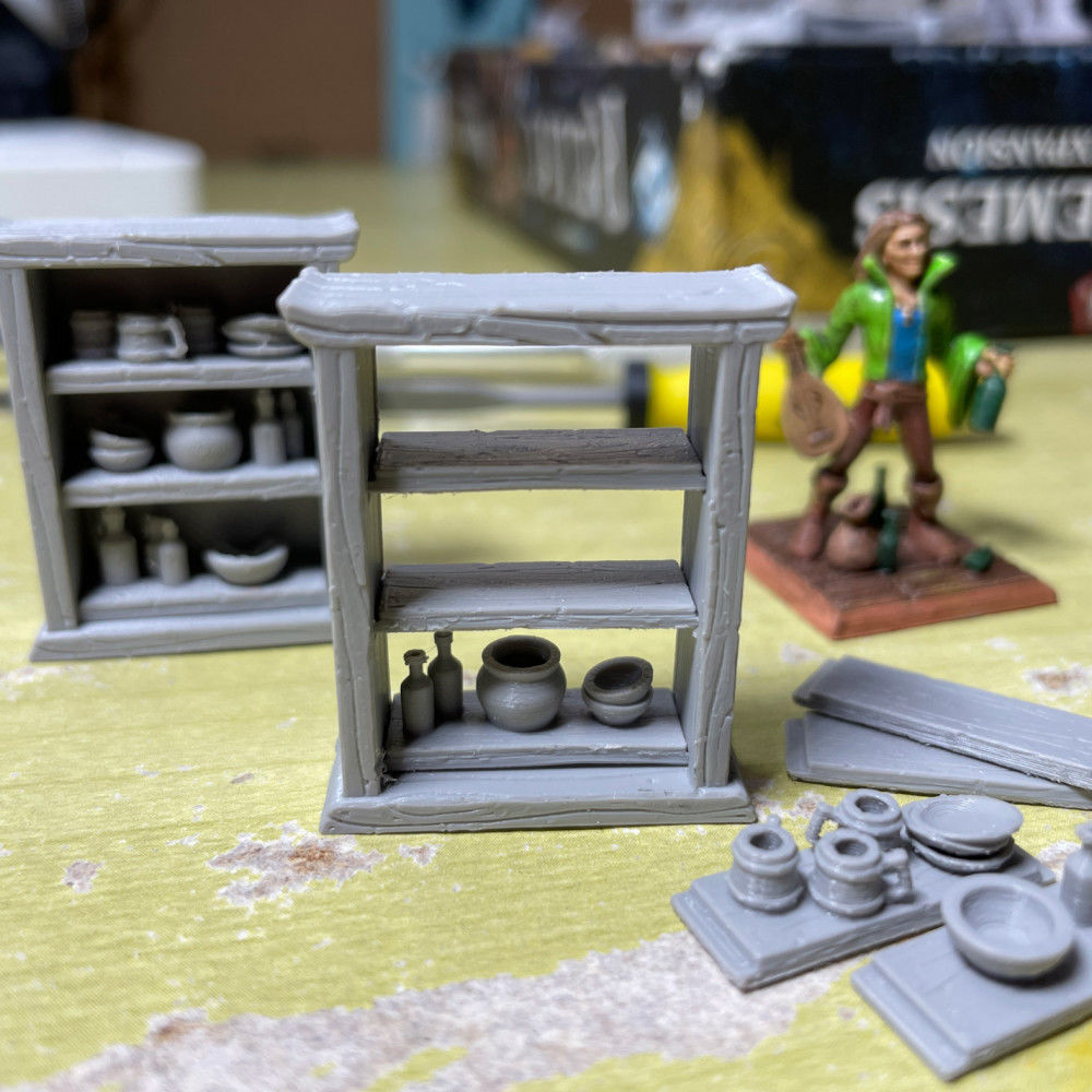 Bookshelf and Cupboard Free 3D print model_4