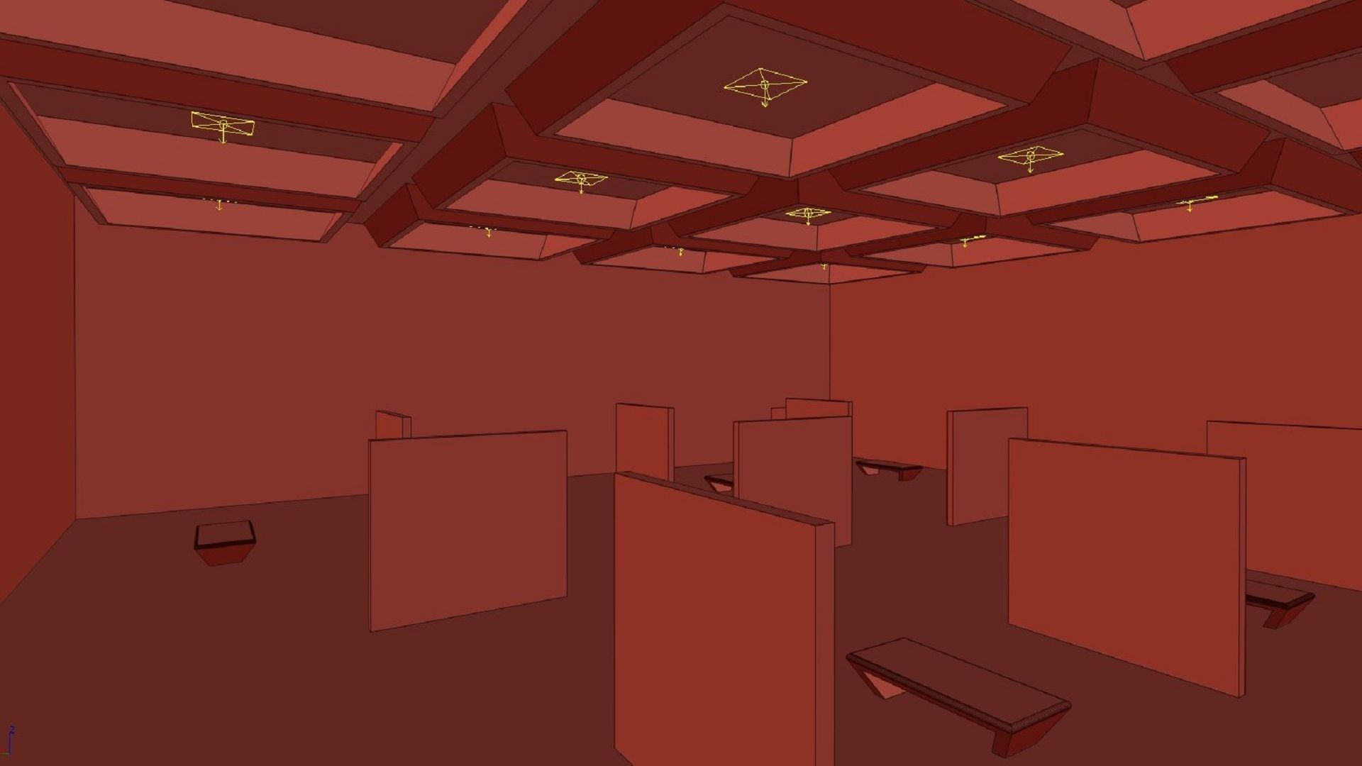 VR art Gallery 4 3D model_5