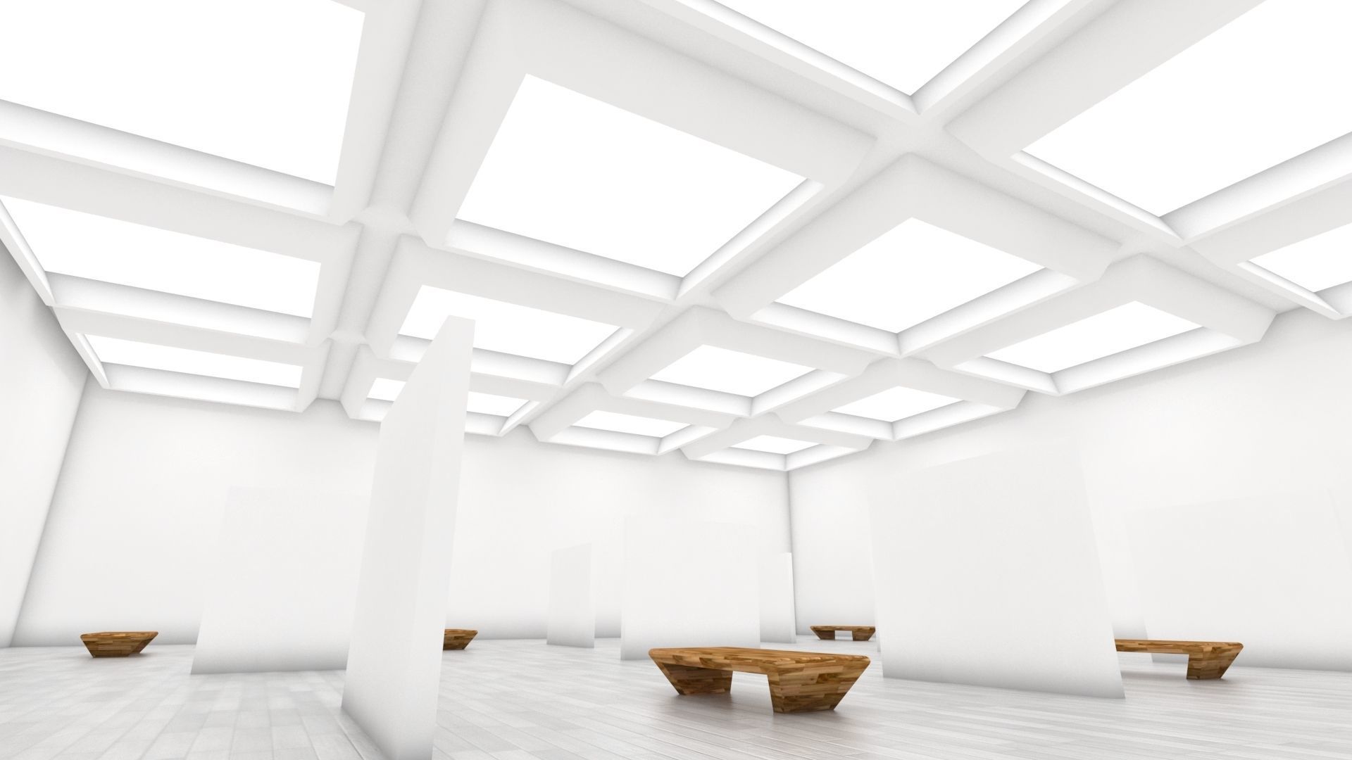 VR art Gallery 4 3D model_3