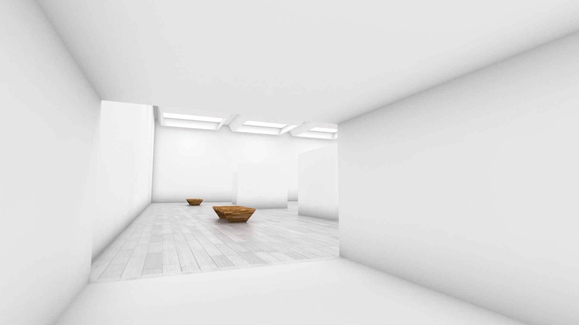 VR art Gallery 4 3D model_4