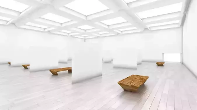 VR art Gallery 4 3D model