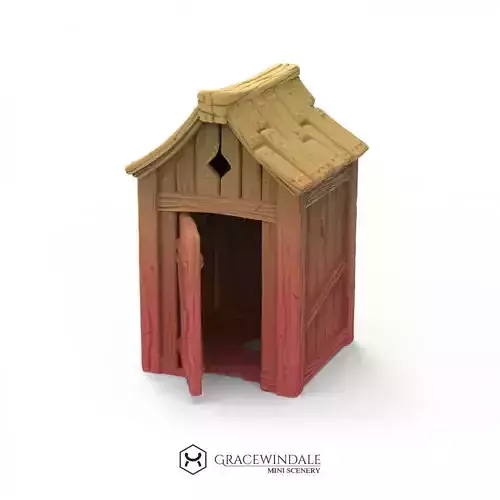 Outhouse by Gracewindale Free 3D print model
