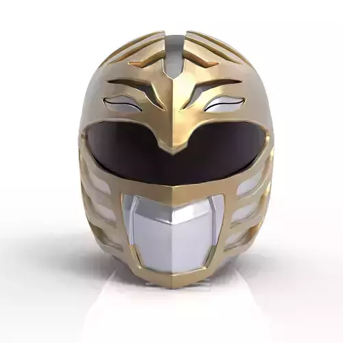 White Ranger Helmet 3D print model