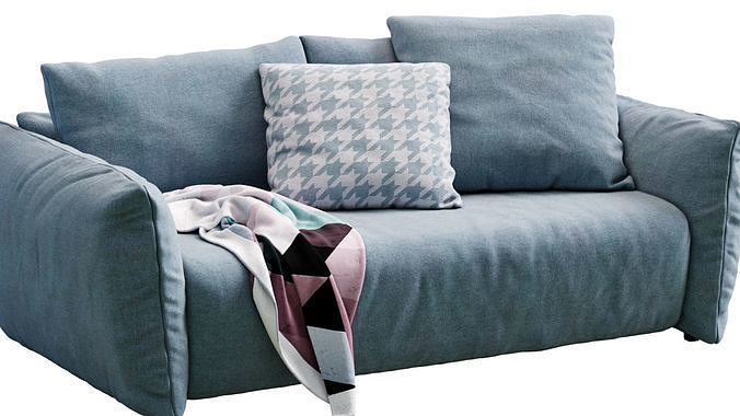 Sofa Scott By Meridiani 3D model 6