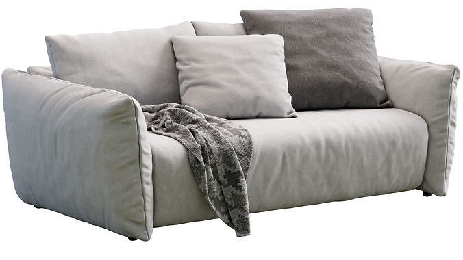 Sofa Scott By Meridiani 3D model 7