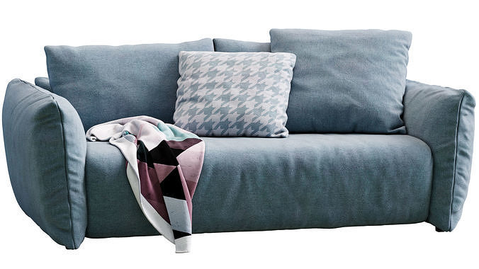Sofa Scott By Meridiani 3D model 3