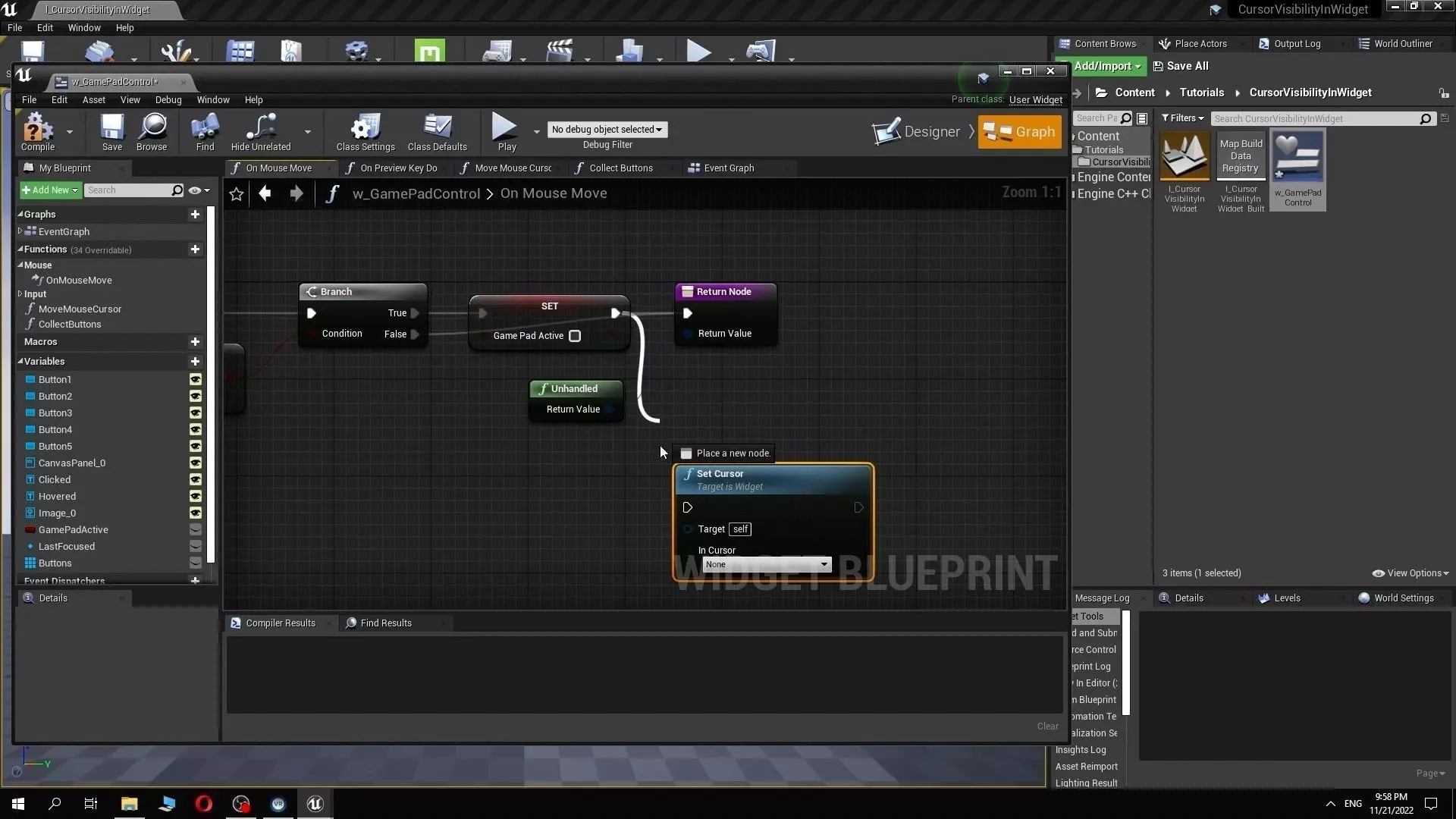Hide the mouse cursor when using game pad Free low-poly 3D model_0