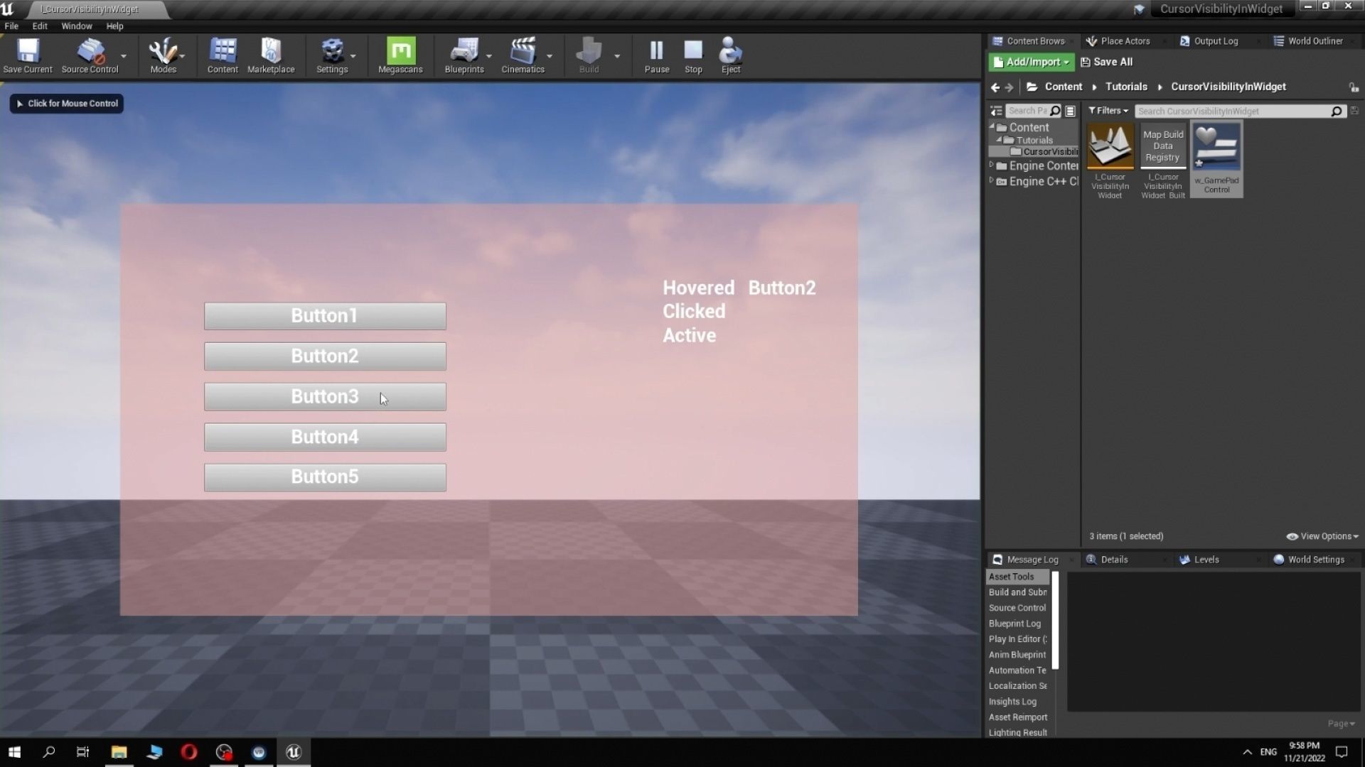 Hide the mouse cursor when using game pad Free low-poly 3D model_1