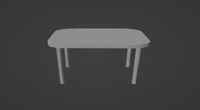 Simple Table 3D