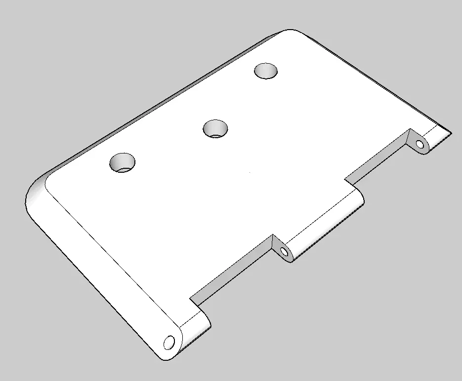 Aerodynamic Hinge 3D print model_0