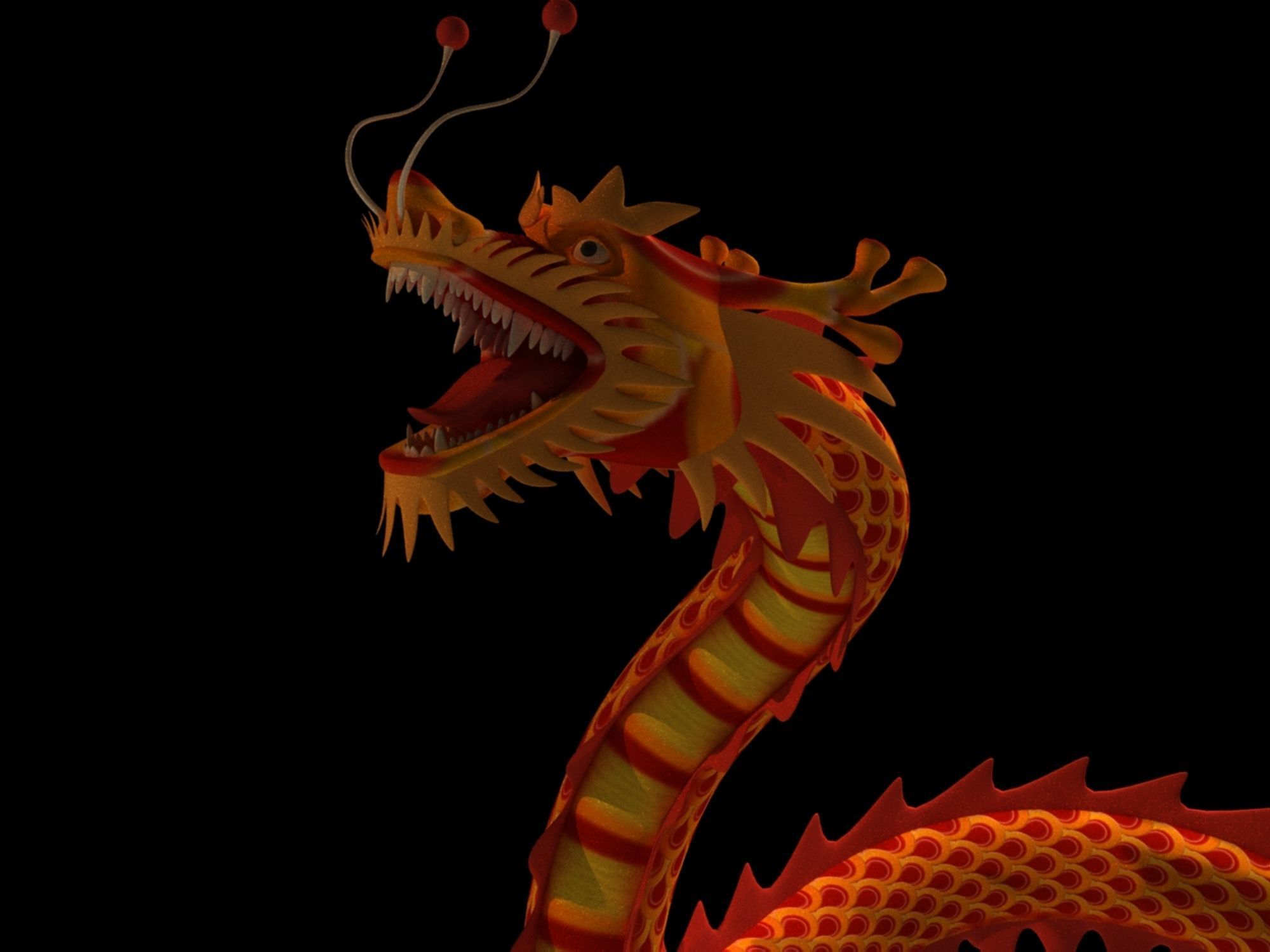 Chinese Dragon Dance 3D model_3