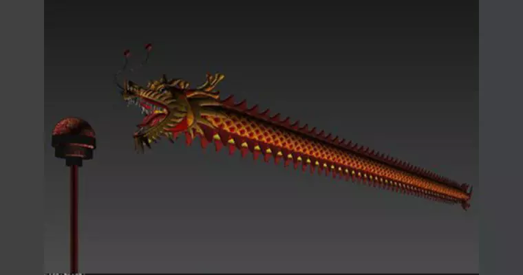 Chinese Dragon Dance 3D model_0