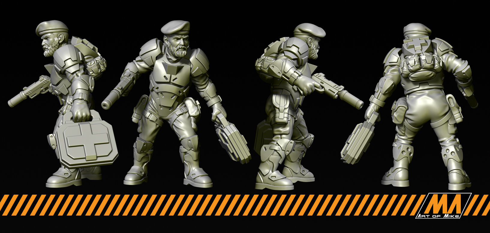 Green Berets 3D print model_11