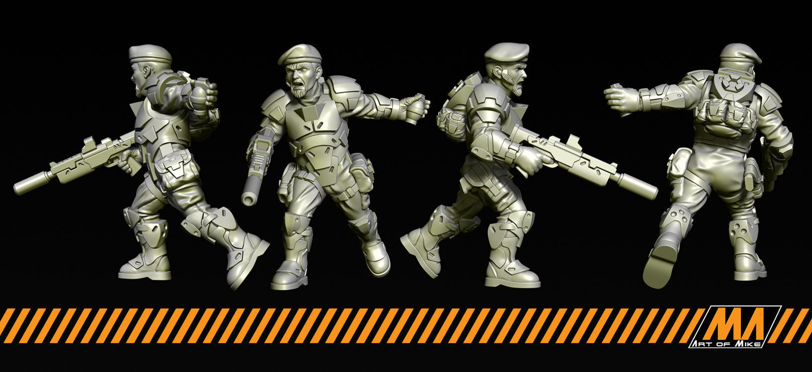 Green Berets 3D print model_8