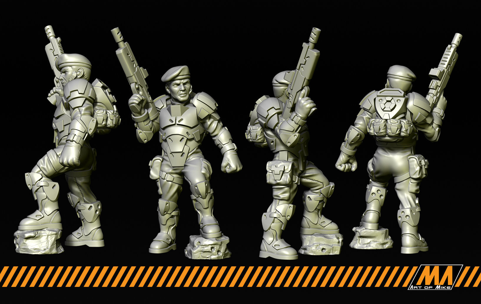 Green Berets 3D print model_5
