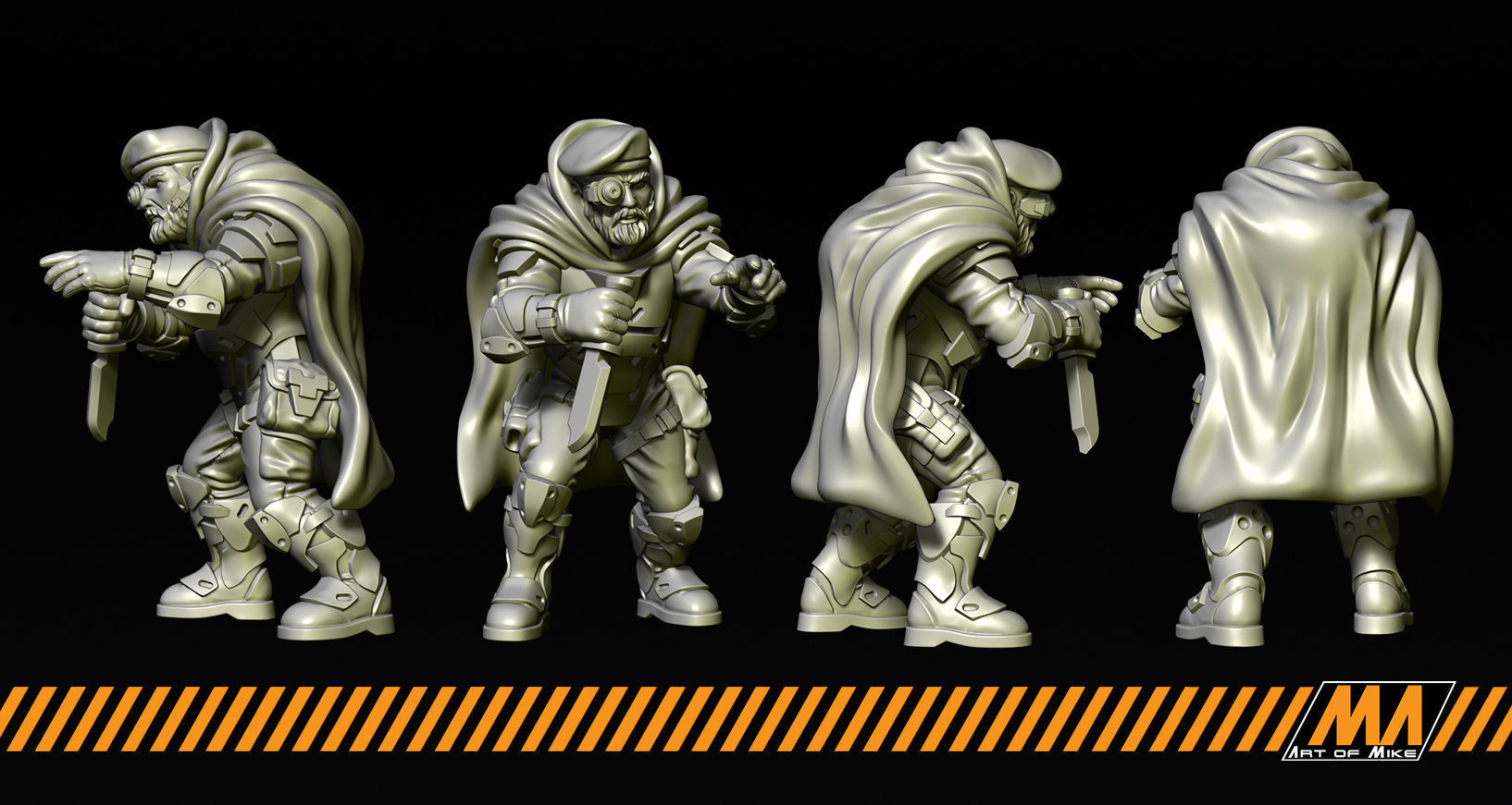 Green Berets 3D print model_2