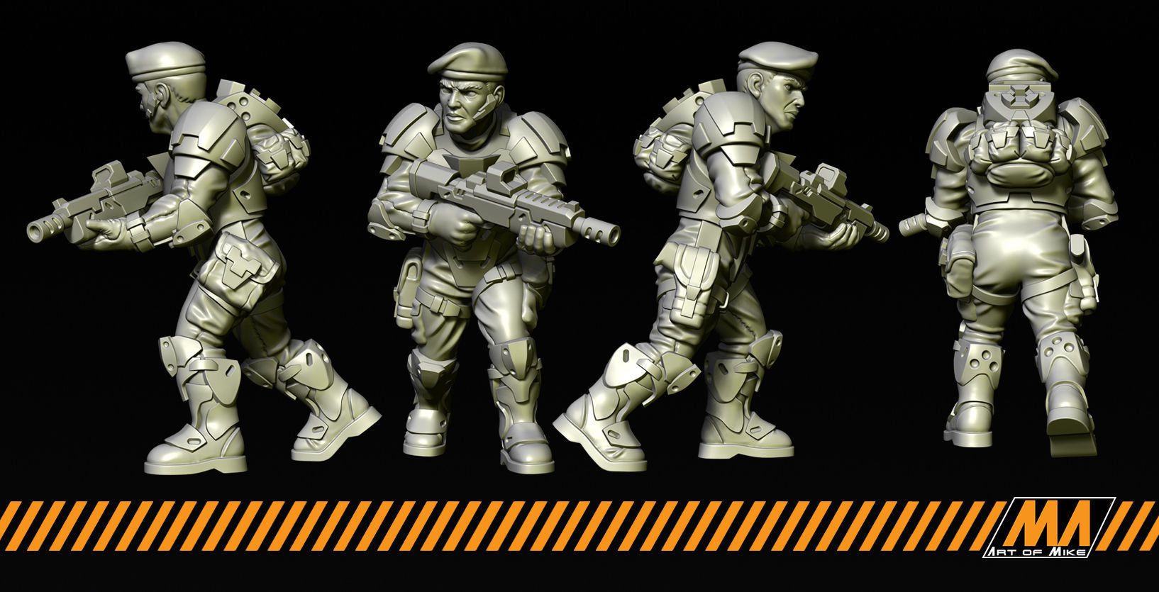 Green Berets 3D print model_6
