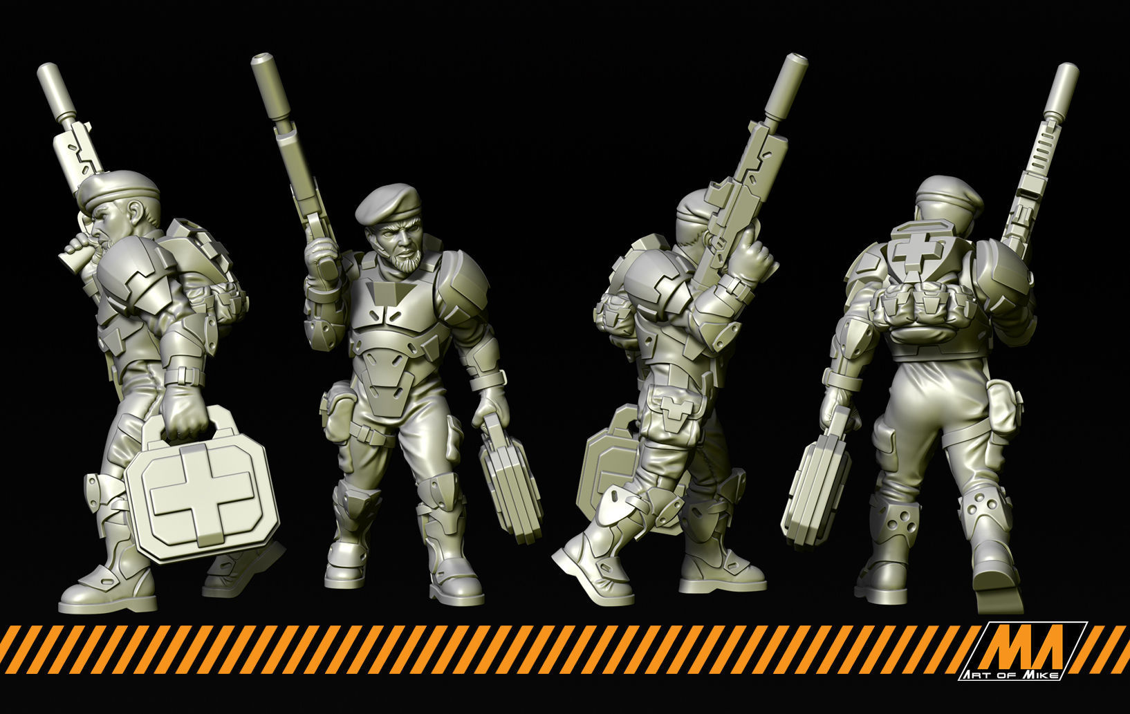 Green Berets 3D print model_10