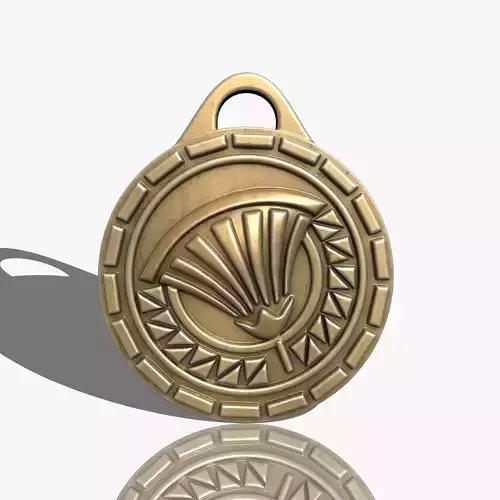 ANCIENT EGYPT ARTIFACT SYMBOL LOUTS FLOWER PENDANT M01 Free 3D print model
