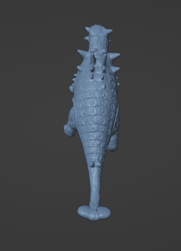 Dinosaur pinacosaurus 3D print model_4