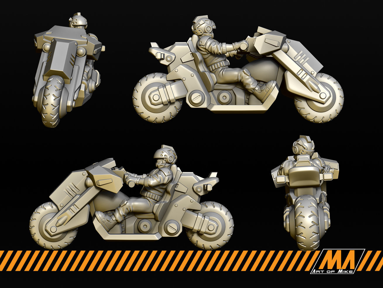 Biker Boys 3D print model_2