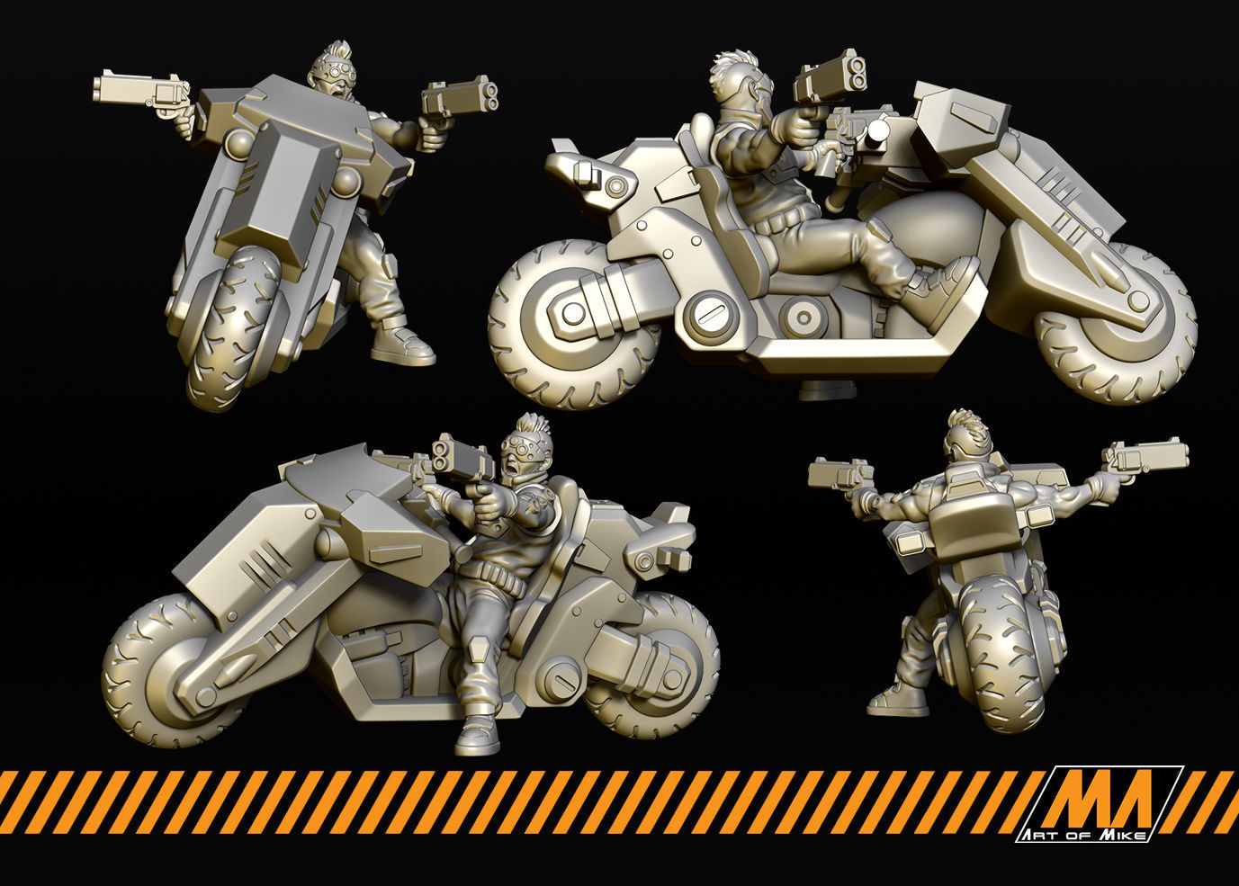 Biker Boys 3D print model_3