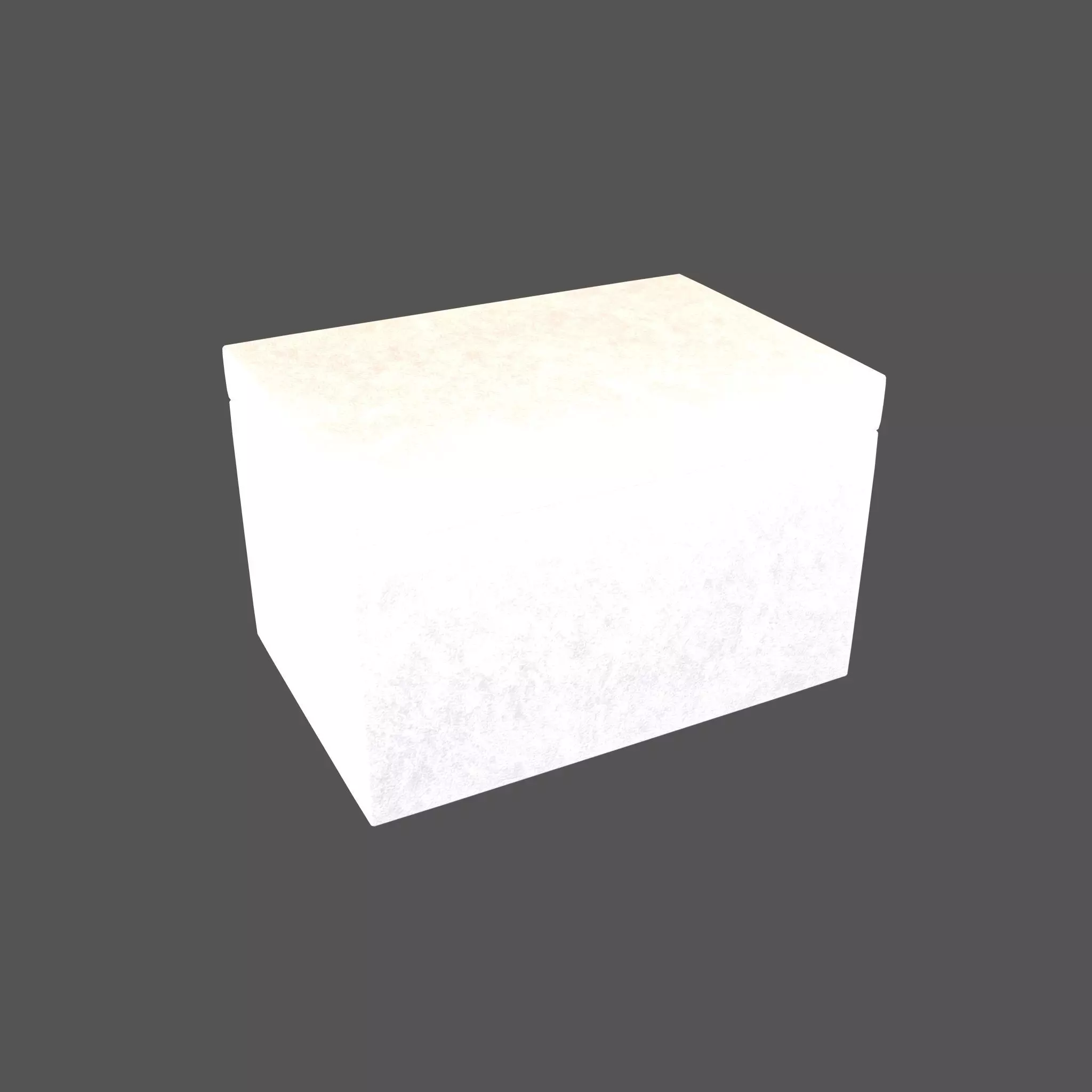 Styrofoam Box v1 002 Low-poly 3D model_0