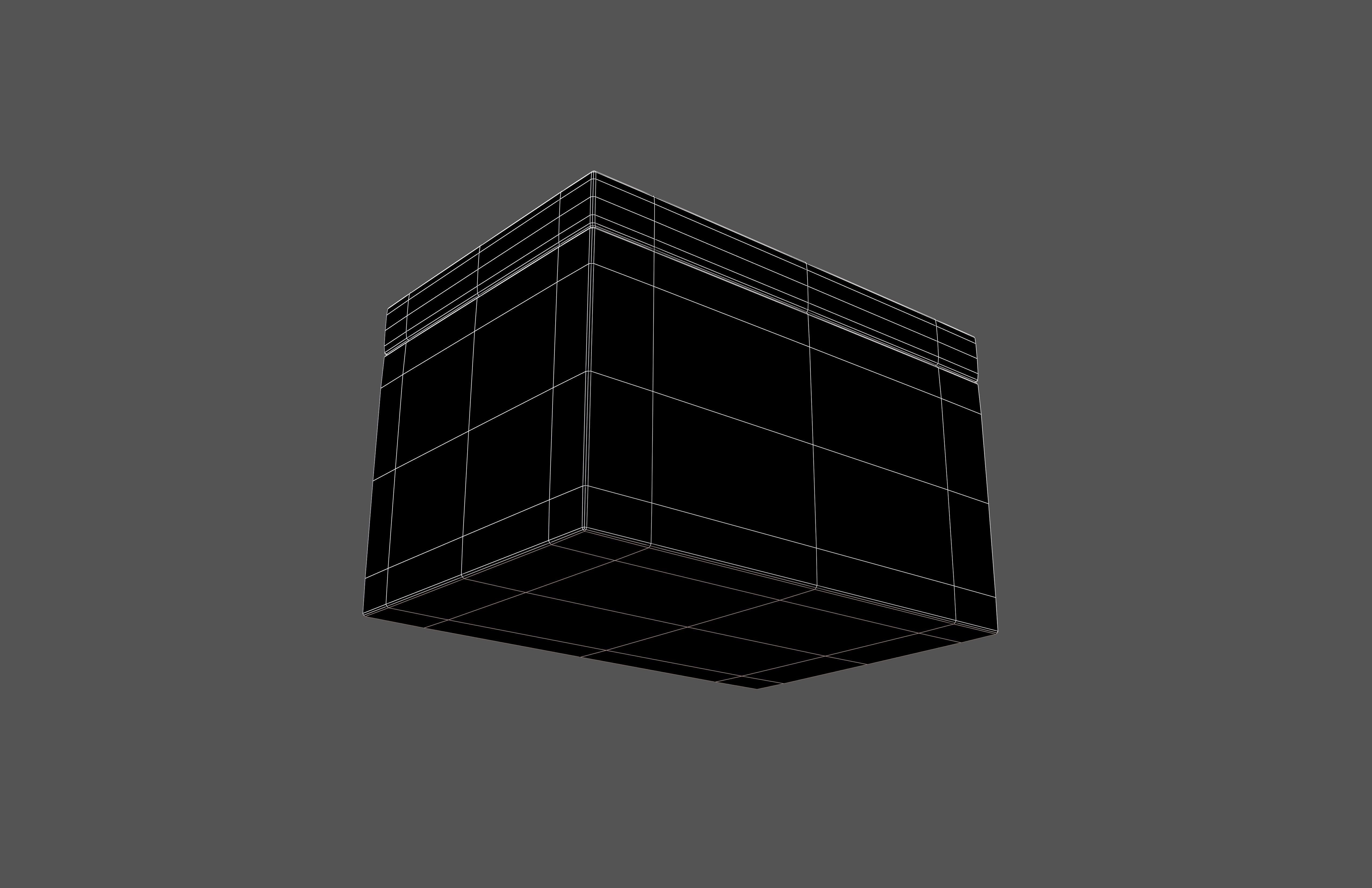 Styrofoam Box v1 002 Low-poly 3D model_7