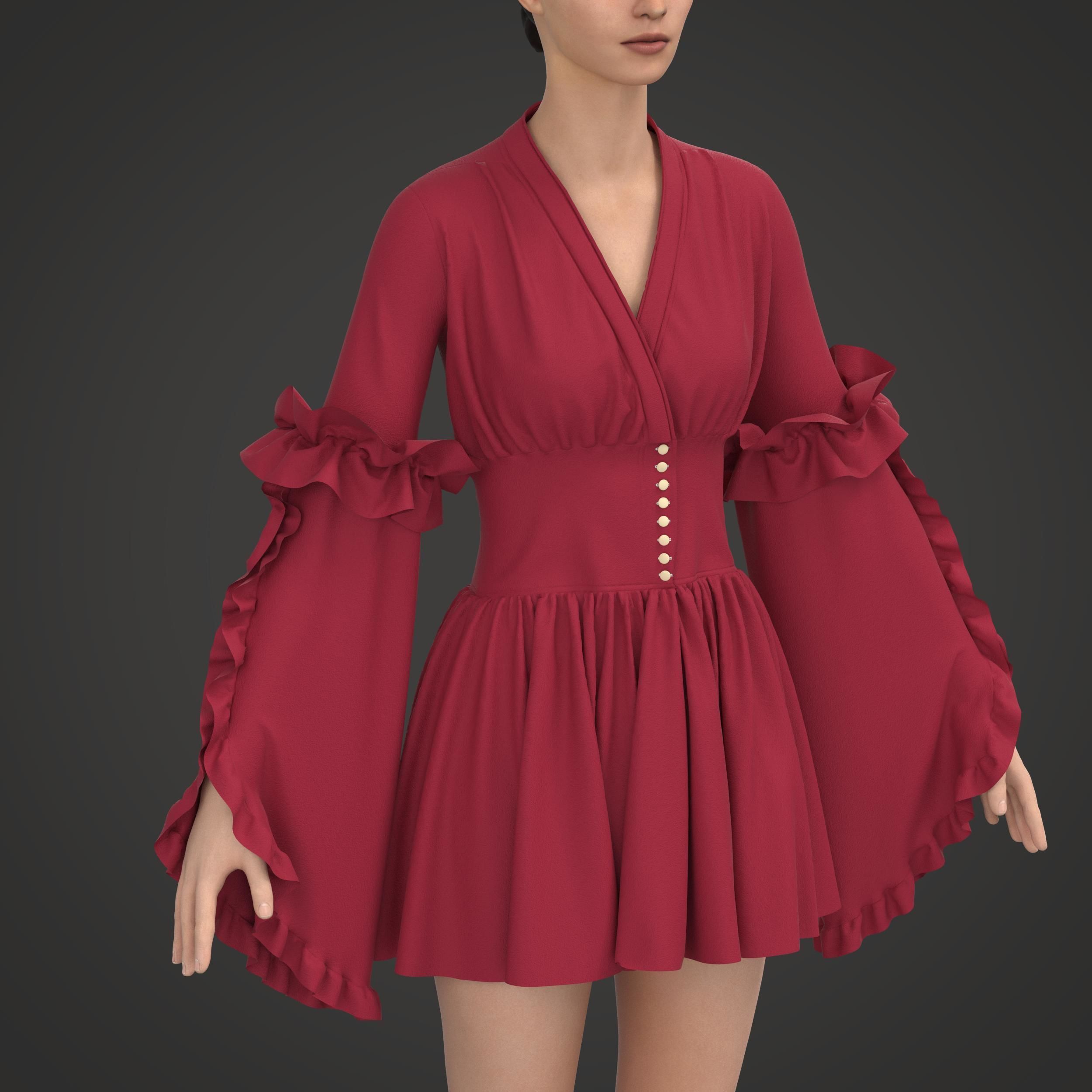 40 Women Sleeves 3D model_11