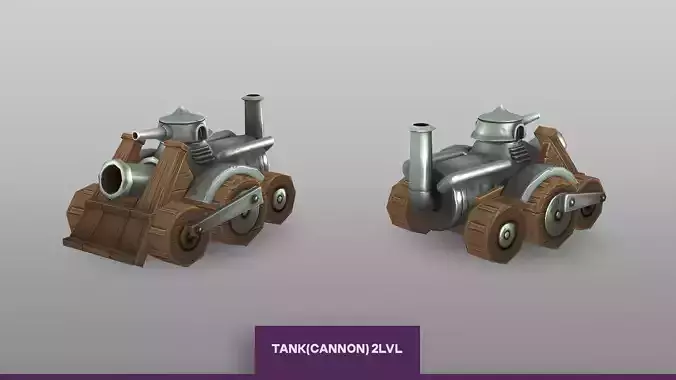  3D model CARTOON VEHICLES pack Low-poly 3D model
