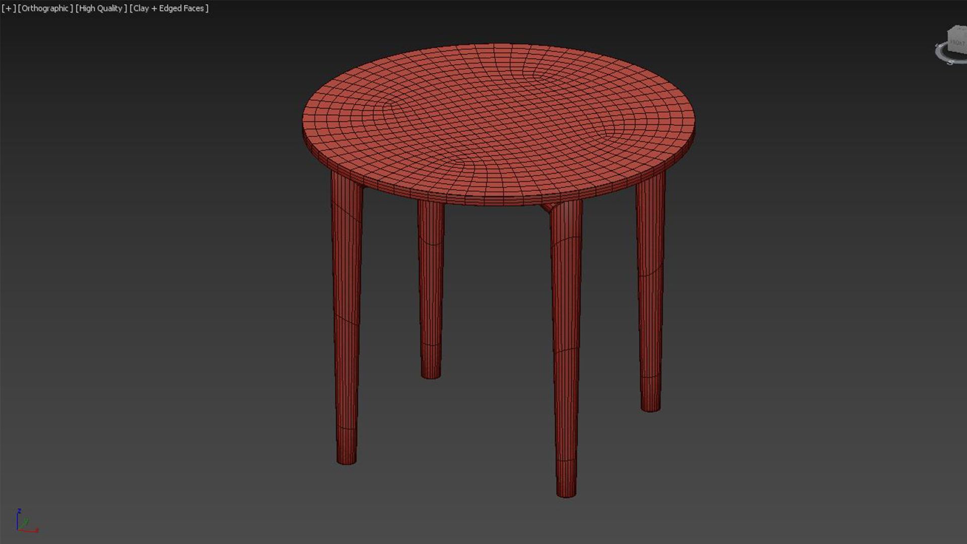 MADAME X END TABLE DOWN 3D model_2