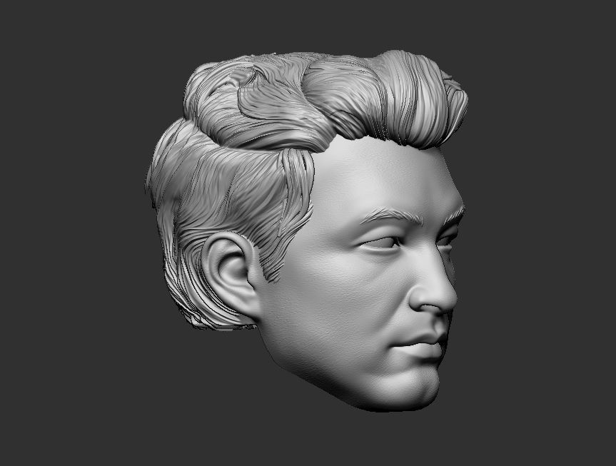 Shang Chi Simu Liu - Headsculpt for Action Figures 3D print model_1