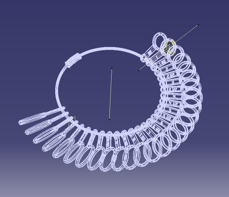 Steel Finger Ring Sizer 3D print model_29