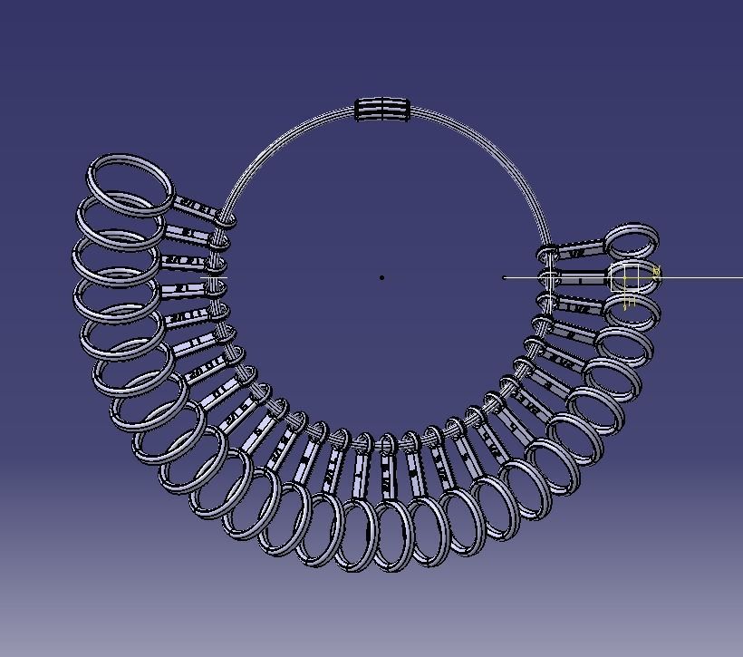 Steel Finger Ring Sizer 3D print model_51