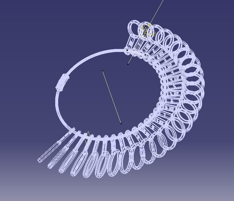 Steel Finger Ring Sizer 3D print model_50